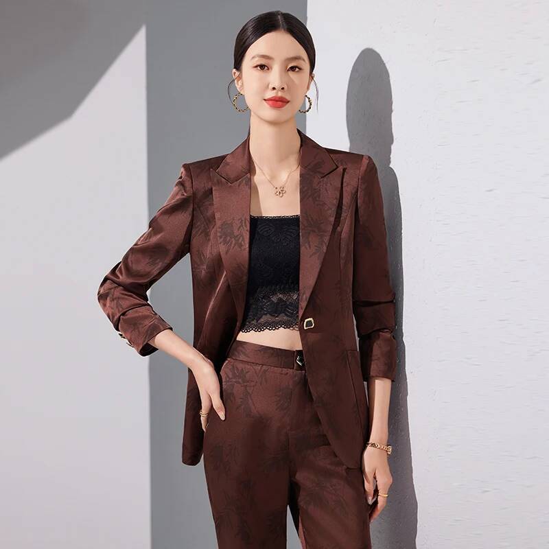 Women Formal Wear Interview - 고품질 원단 여성 정장 바지 정장,