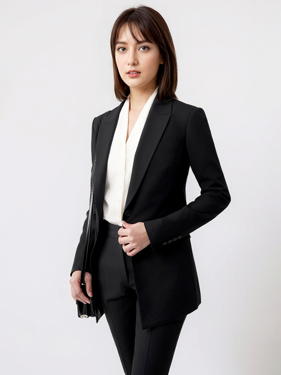 Women Formal Wear Pants - 여성용 정장 세트 블레이저 바지, 오피스