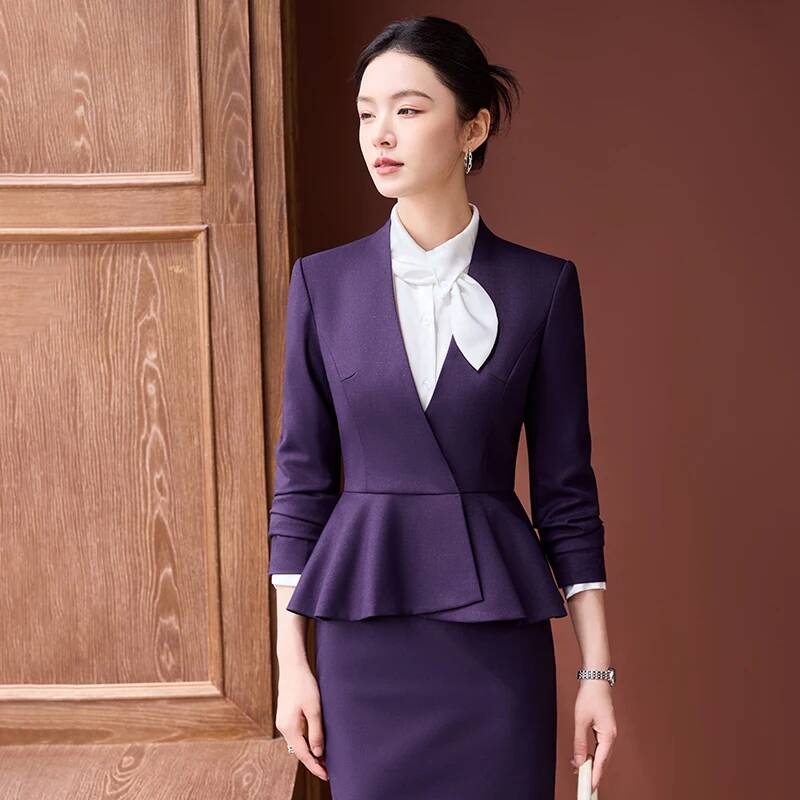 Women Formal Wear Interview - 고품질 원단 여성 정장 비즈니스 수트