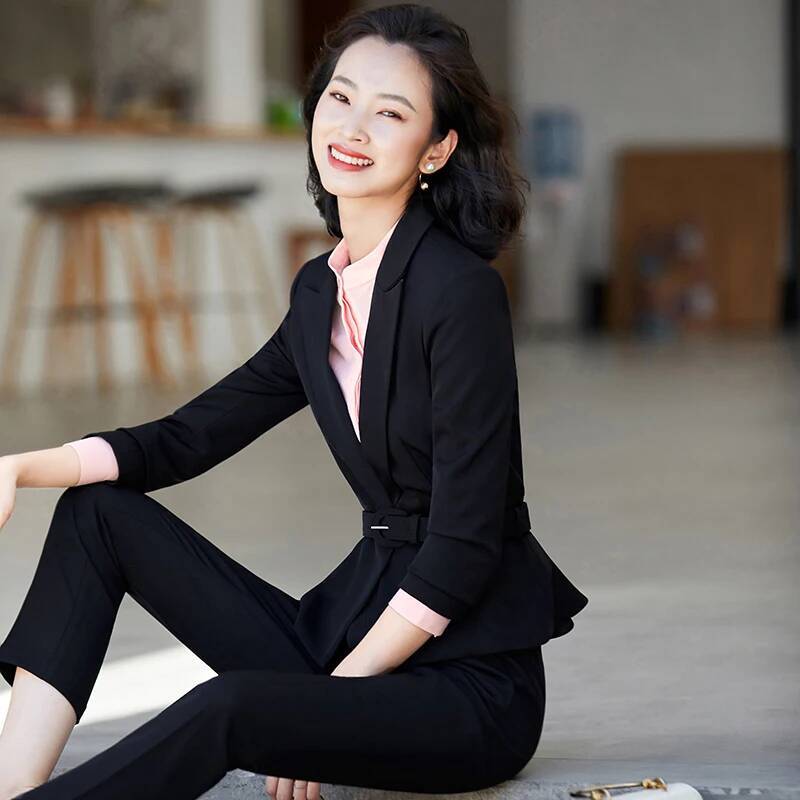 Women Formal Wear Interview - 여성 정장 블레이저 스커트 수트 여성