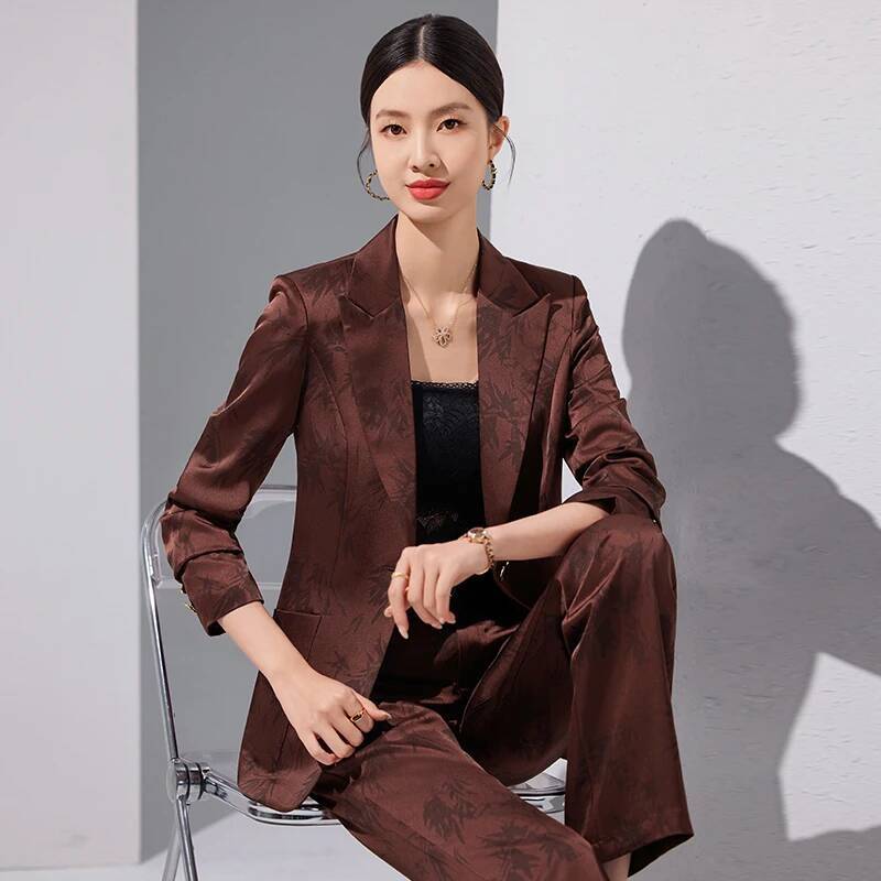 고품질 원단 여성 정장 바지 정장, 전문직 워크웨어 블 - Women Formal Wear Interview 리뷰 및 가격