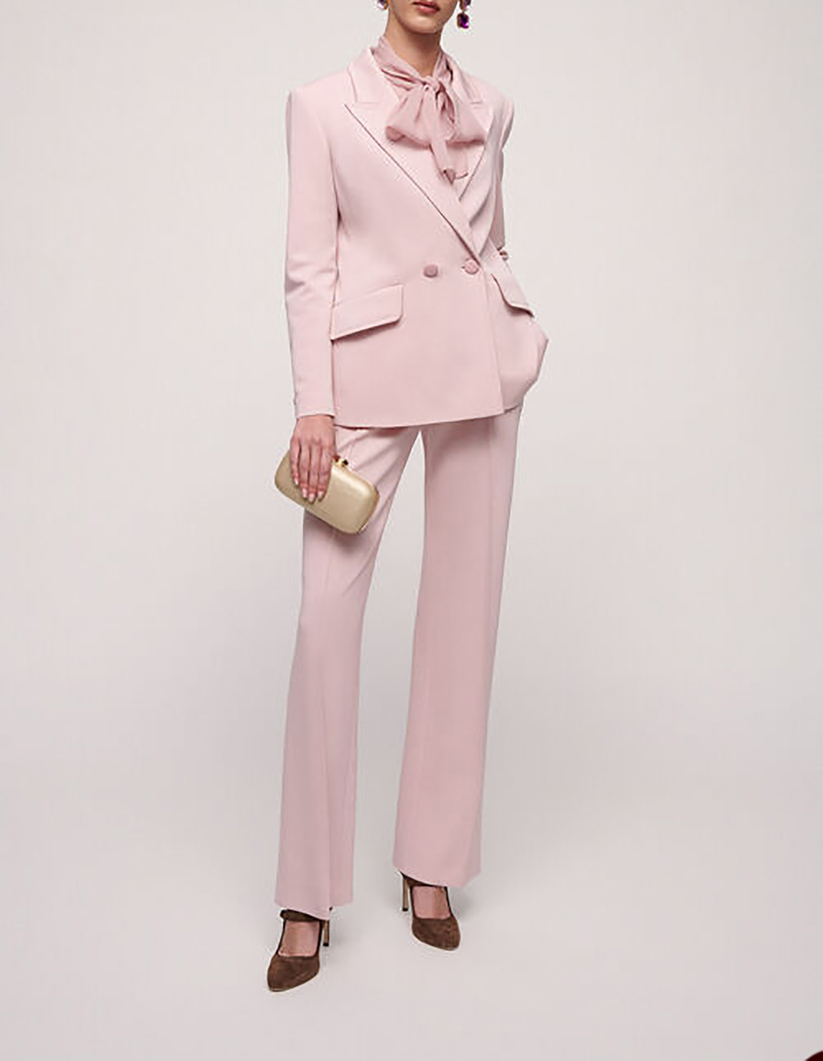 클래식 여성 바지 정장 2피스 피크 라펠 블레이저 더블 - Women Formal Wear For Meeting 리뷰 및 가격