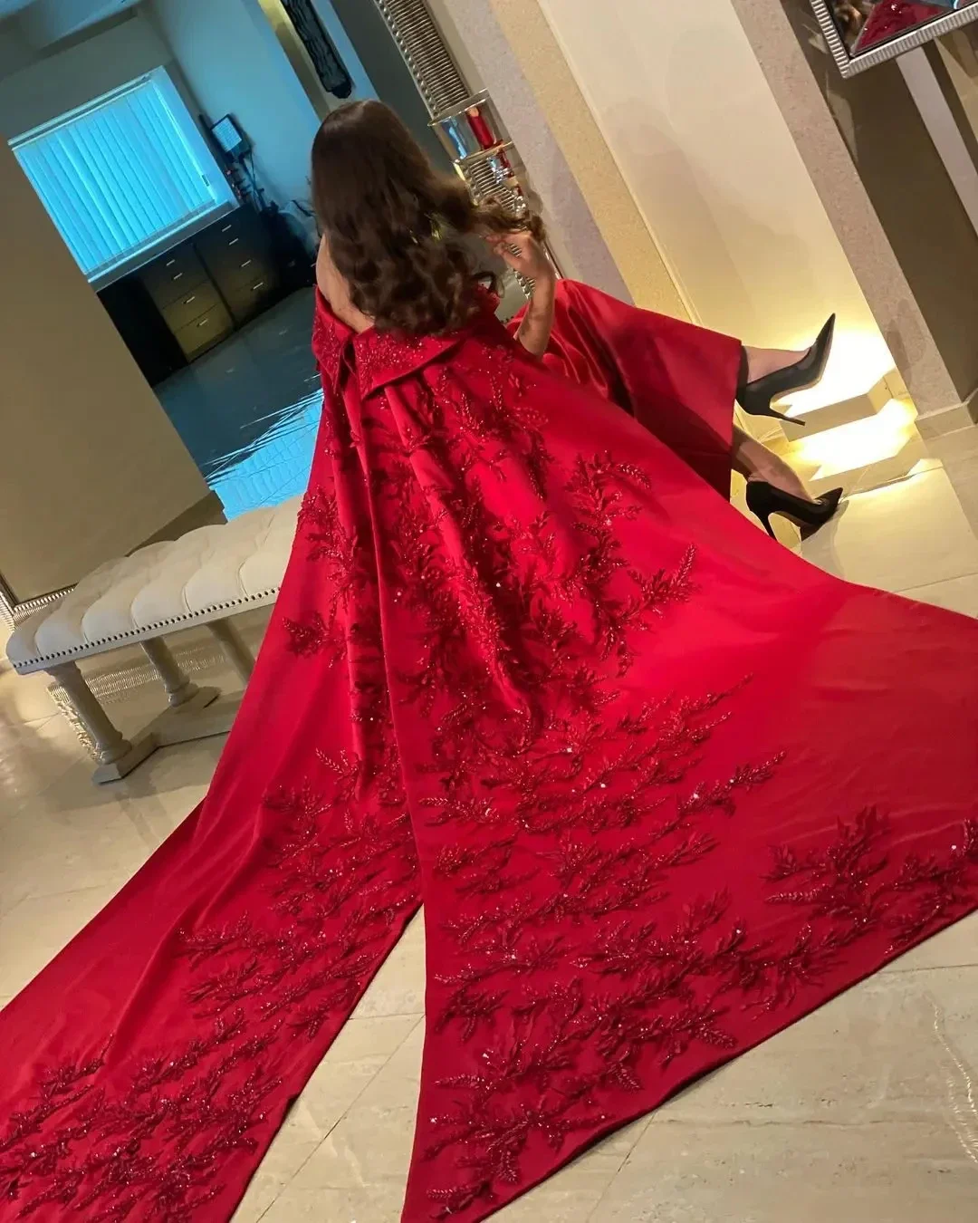 맞춤형 발목 길이 시스 드레스 이브닝 파티 여성용 비즈 - Women Formal Wear For Party 리뷰 및 가격