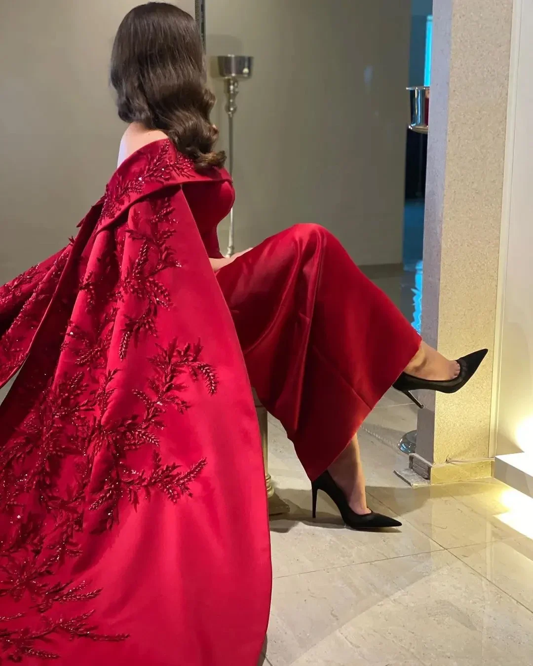 맞춤형 발목 길이 시스 드레스 이브닝 파티 여성용 비즈 - Women Formal Wear For Party 리뷰 및 가격