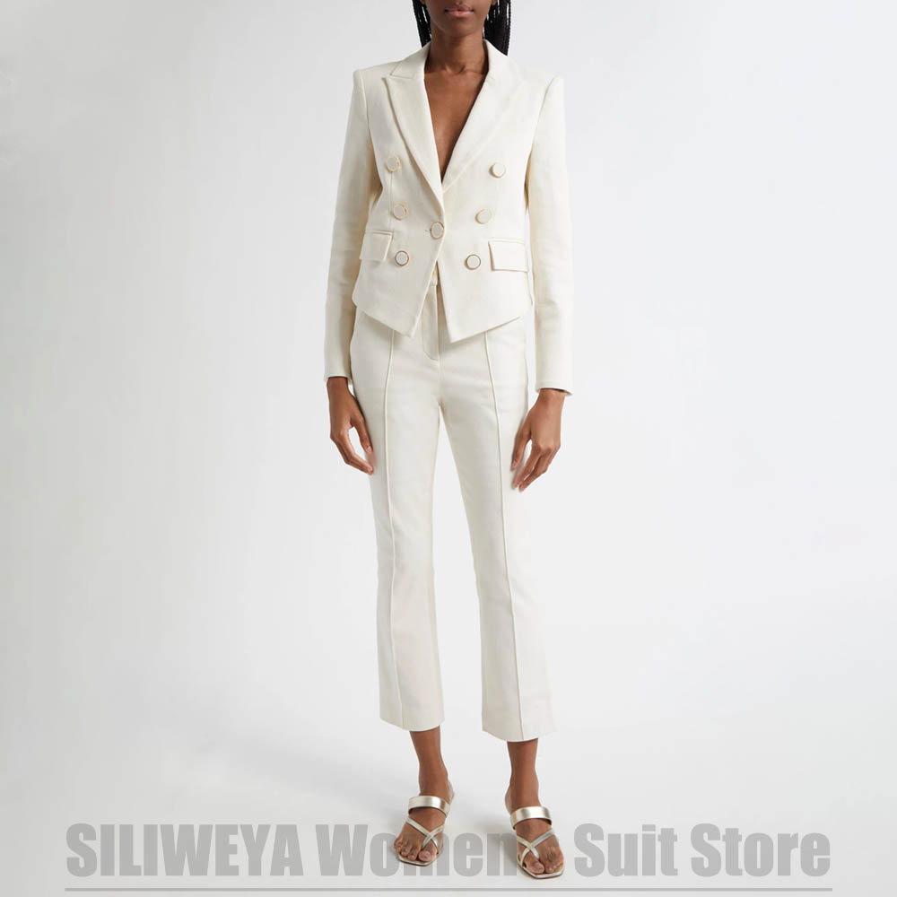 여성 정장 투피스 패션 더블 브레스티드 솔리드 컬러 의 - Women Formal Wear For Meeting 리뷰 및 가격