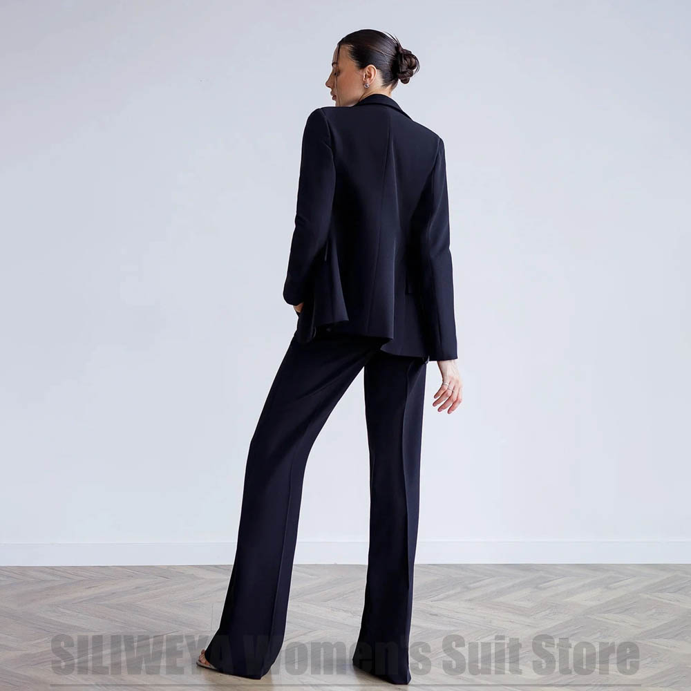 여성용 3피스 수트 블레이저 조끼와 와이드 레그 팬츠  - Women Formal Wear For Meeting 리뷰 및 가격