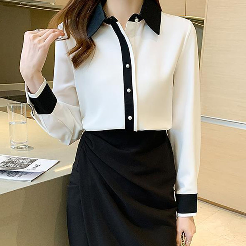여성용 화이트 쉬폰 셔츠 한국 스타일 싱글 브레스티드  - Women'S Formal Wear Suit 리뷰 및 가격