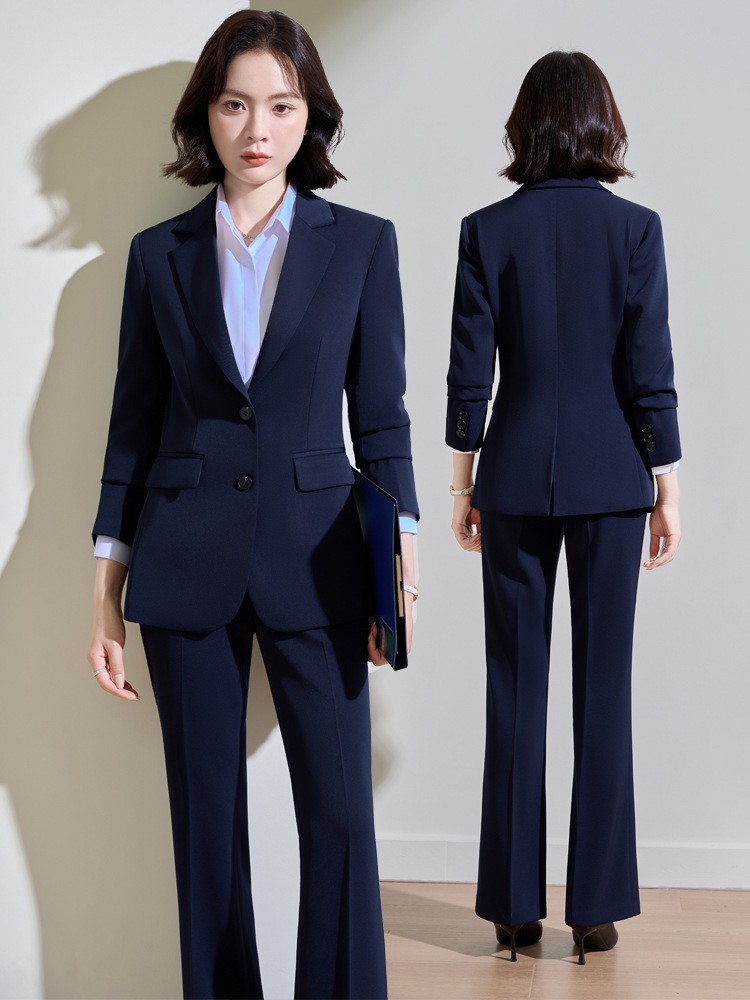 네이비 블루 여성용 전문직 정장, 봄 가을 면접 예복, - Women Formal Wear Interview 리뷰 및 가격