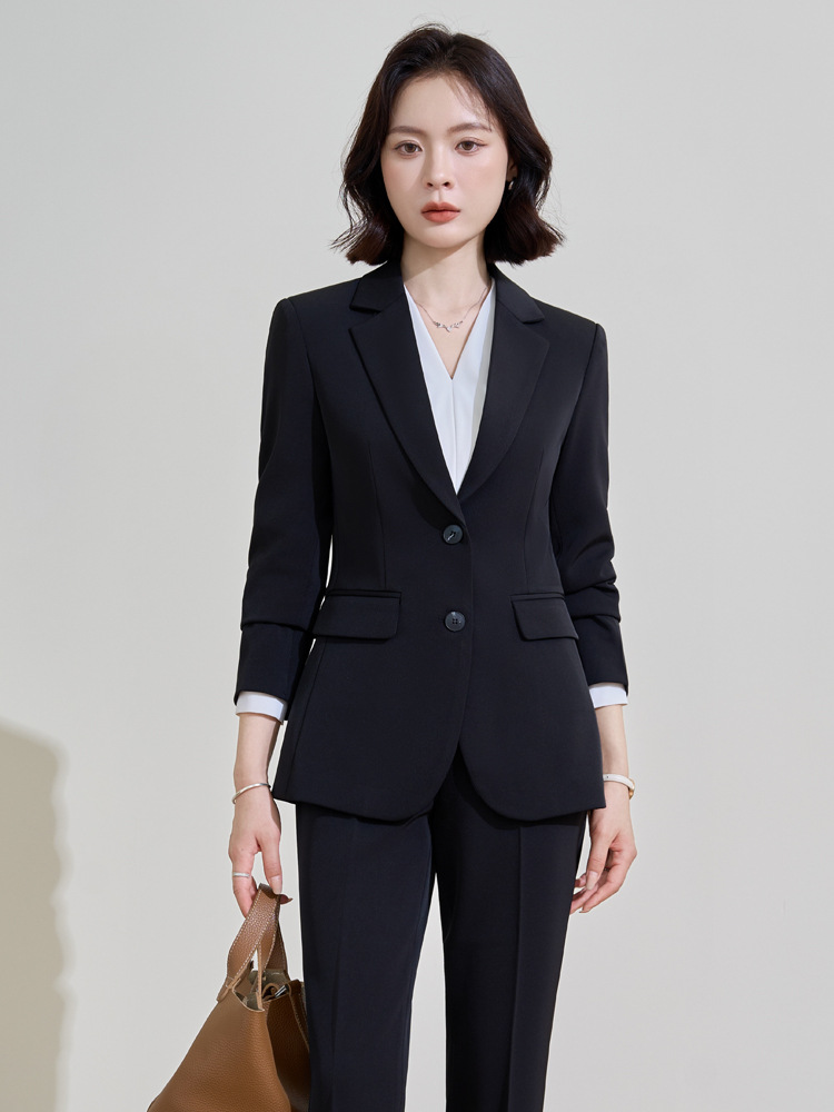 네이비 블루 여성용 전문직 정장, 봄 가을 면접 예복, - Women Formal Wear Interview 리뷰 및 가격