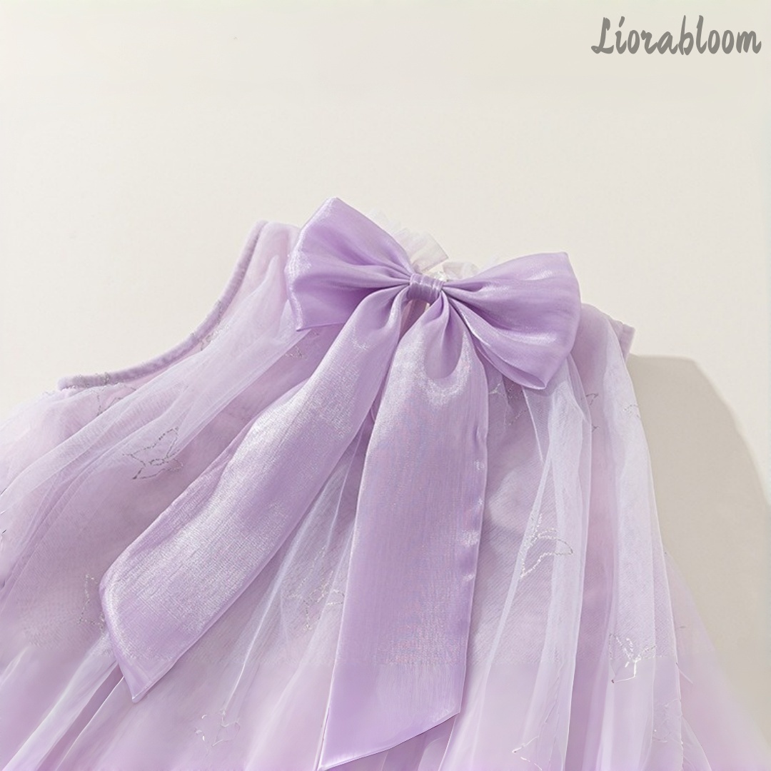 보라색 일상 공주 드레스 정장 가운 레이스 밑단 리본  - Women Formal Wear For Party 리뷰 및 가격