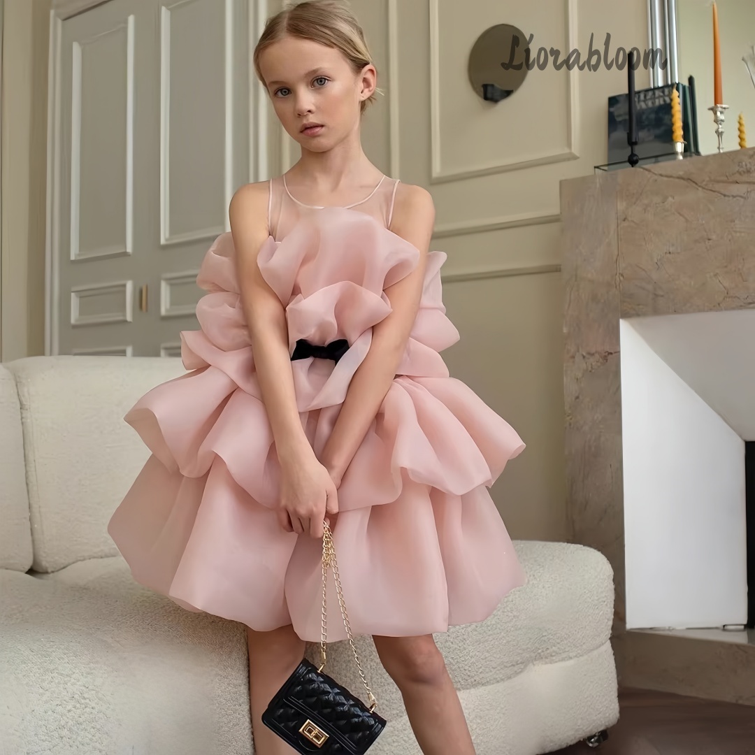 멀티 컬러 레이어드 여아 정장 드레스 우아한 이브닝웨어 - Women Formal Wear Designers 리뷰 및 가격