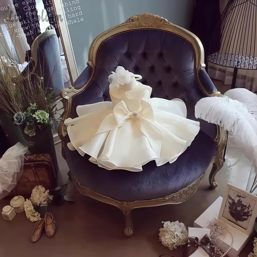 화이트 진주 장식 드레스 웨딩 플라워 걸 드레스 화이트 - Women Formal Wear For Party 리뷰 및 가격