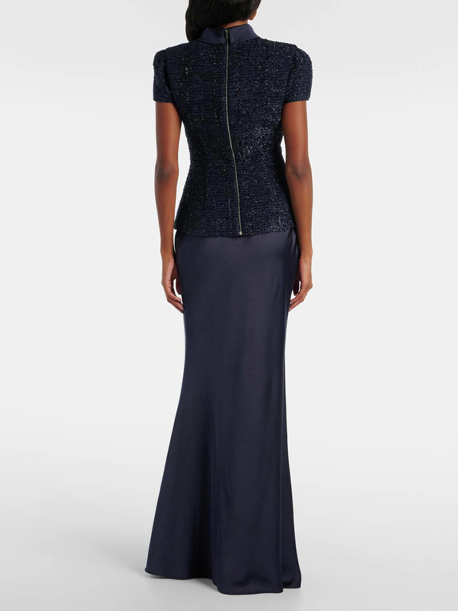VGH 여성용 시크 투피스 세트, 스탠드 칼라 반팔 스 - Women'S Formal Wear Suit 리뷰 및 가격