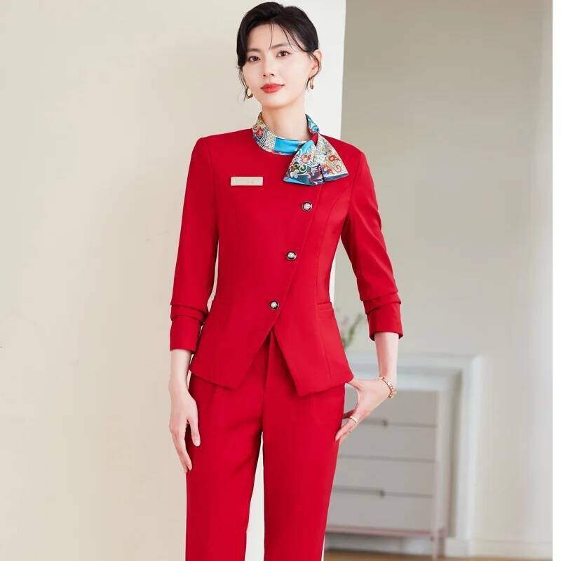 플러스 사이즈 여성용 정장 바지 정장 세트, 비즈니스  - Women Formal Wear Interview 리뷰 및 가격