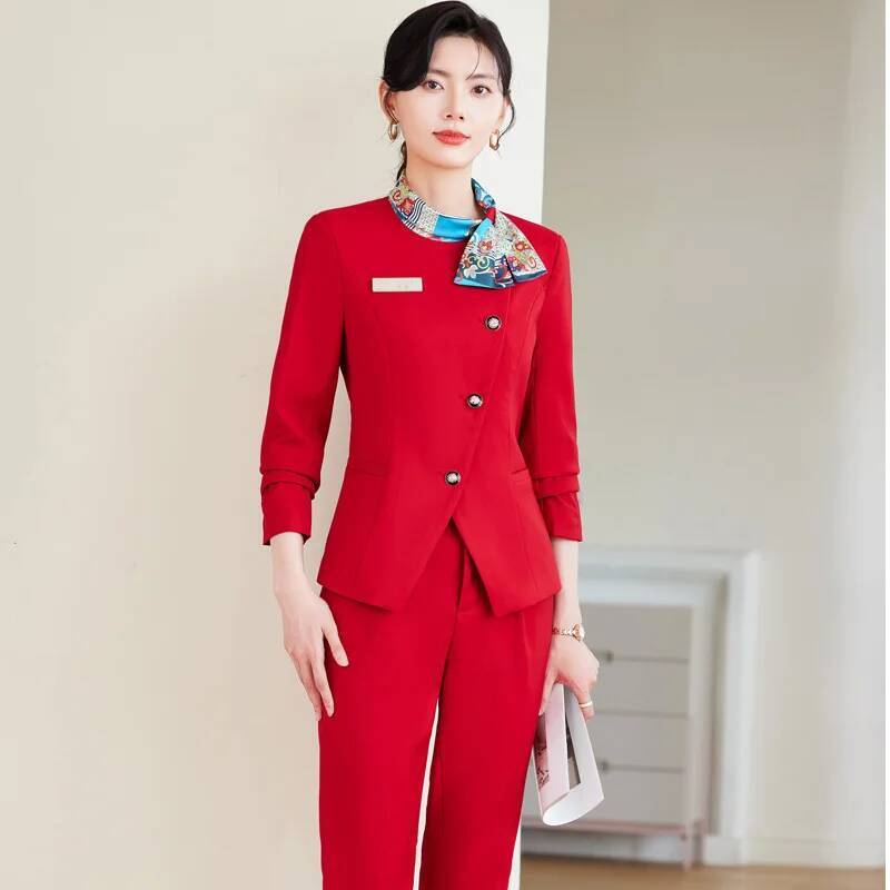플러스 사이즈 여성용 정장 바지 정장 세트, 비즈니스  - Women Formal Wear Interview 리뷰 및 가격