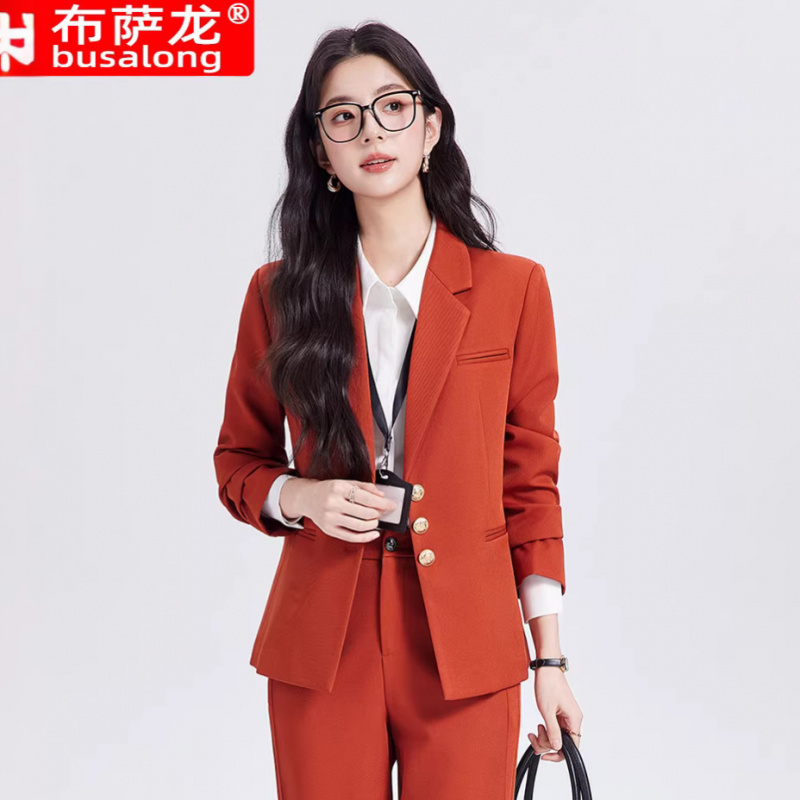 카키색 여성 정장 세트, 고급스럽고 캐주얼한 비즈니스  - Women Formal Wear Interview 리뷰 및 가격