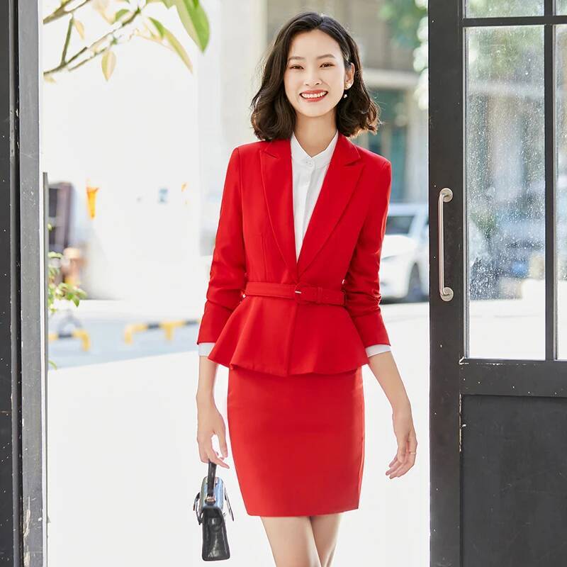 여성 정장 블레이저 스커트 수트 여성 오피스룩 자켓 코 - Women Formal Wear Interview 리뷰 및 가격